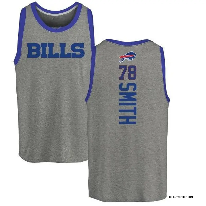 Men's Buffalo Bills ＃78 Bruce Smith Ash Backer Tank Top