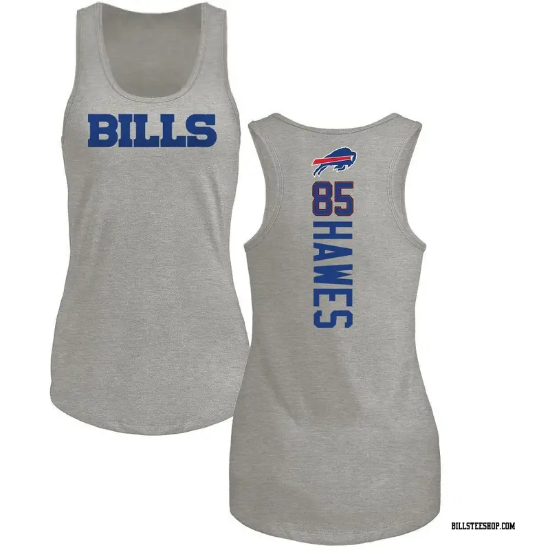 Women's Buffalo Bills ＃85 Jackson Hawes Ash Backer Tank Top