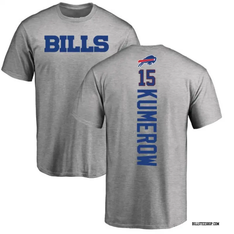 Youth Buffalo Bills ＃15 Jake Kumerow Ash Backer T-Shirt