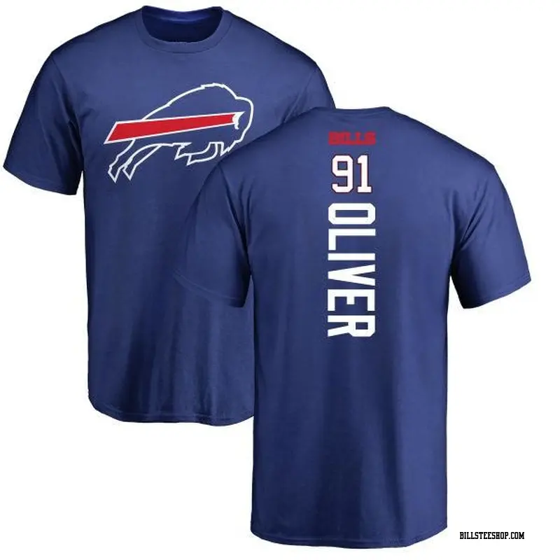 Youth Buffalo Bills ＃91 Ed Oliver Olive Ed r Backer T-Shirt Royal